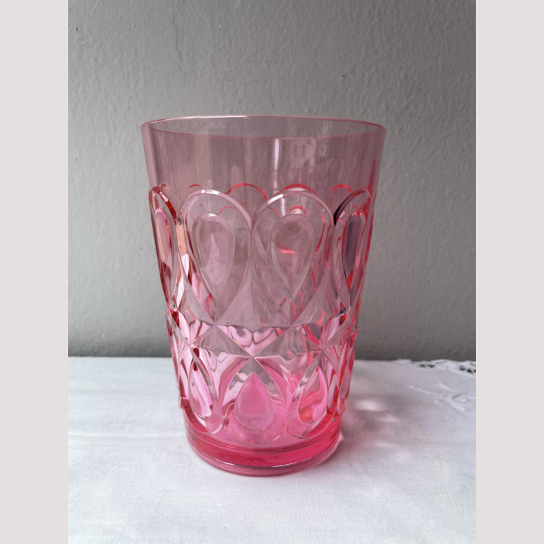 Akryl vandglas - pink