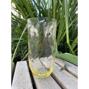 Mundbl�st glas -  LONG DRINK - SWIRL - citron