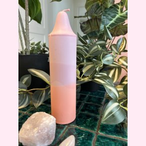 Bloklys lyserd/rosa/orange