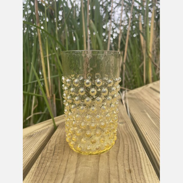 Mundbl�st glas -  PINDSVINEGLAS - citron