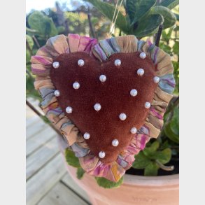 Frk. velour Julehjerte