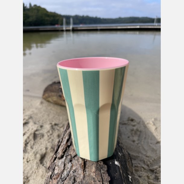 Large Melamin kop m. striber