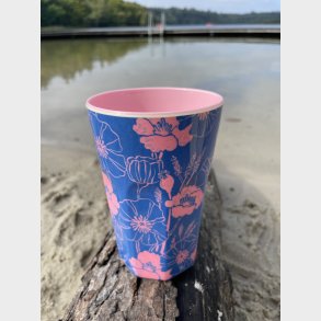 Large Melamin kop - bl�/pink