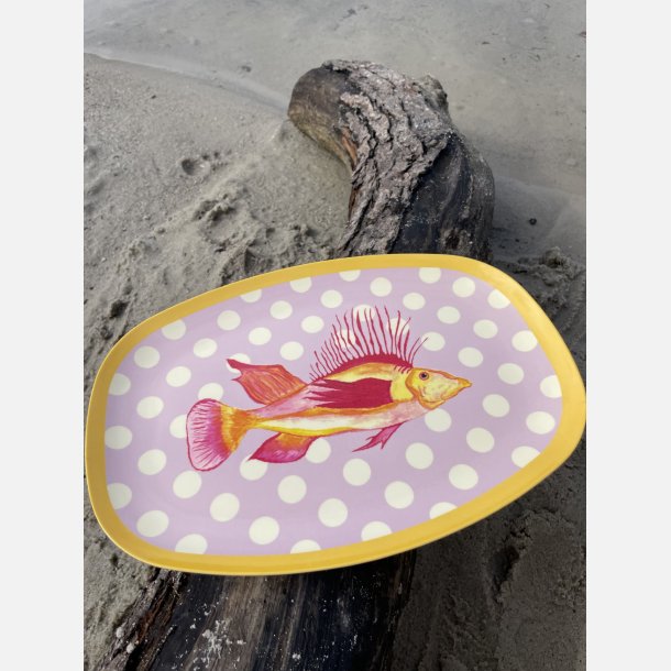 Melamin tallerken - blob blob blob.....