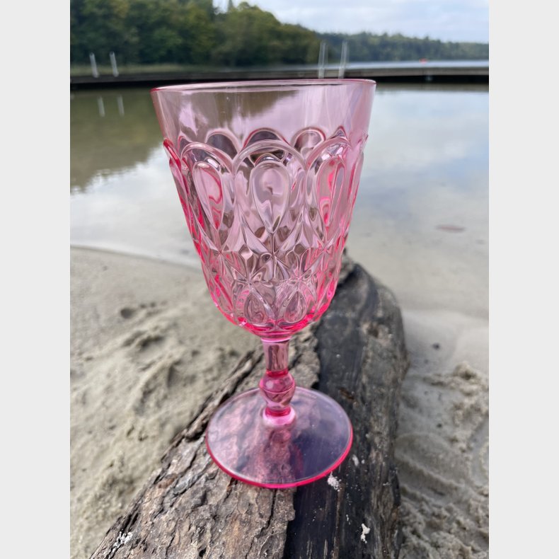 Akryl vinglas - pink