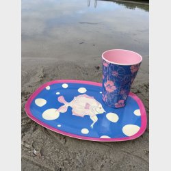 Melamin tallerken - blob blob.....