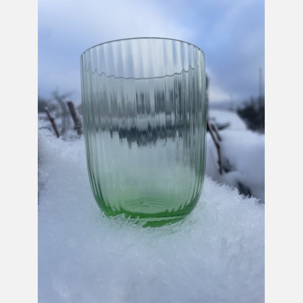 Mundbl�st glas - BAMBOO tumbler - ligth green