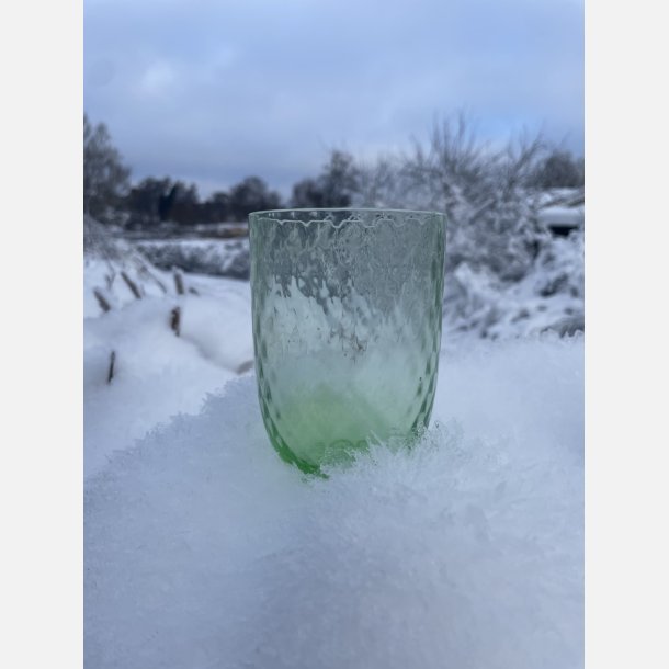 Mundbl�st glas -ligth green