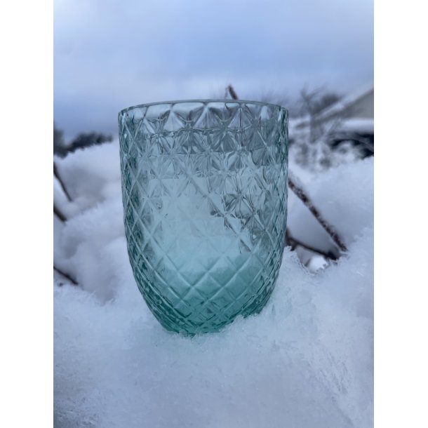 Anna von Lipa vandglas - Harlequin tumbler - Beryl