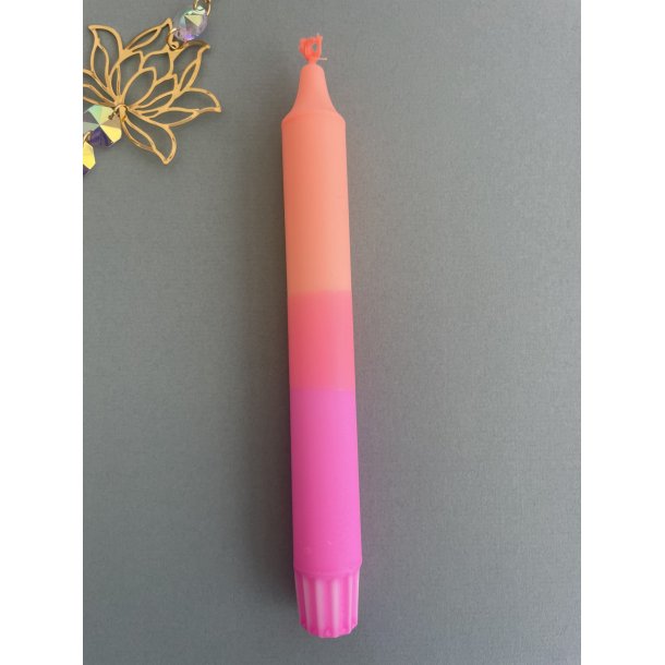 Kronelys orange/pink